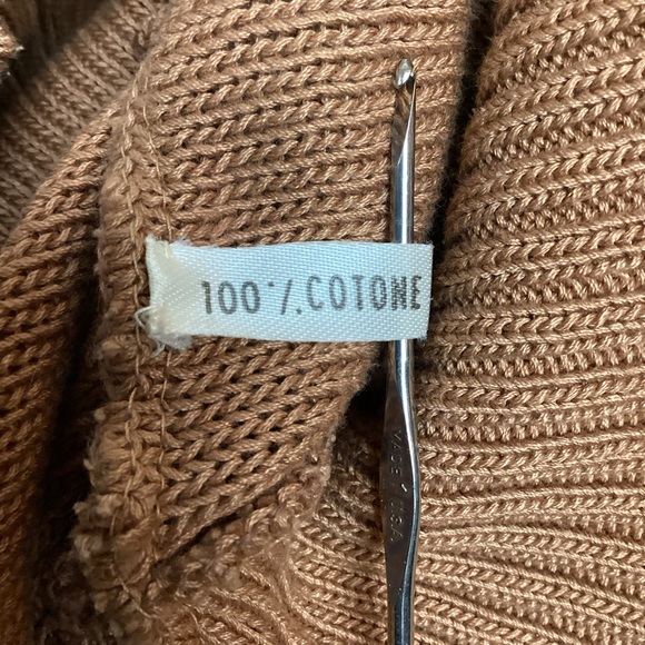 Eco by Pezzoli Milano Italian Leather Overlay Sweater - Picture 10 of 12